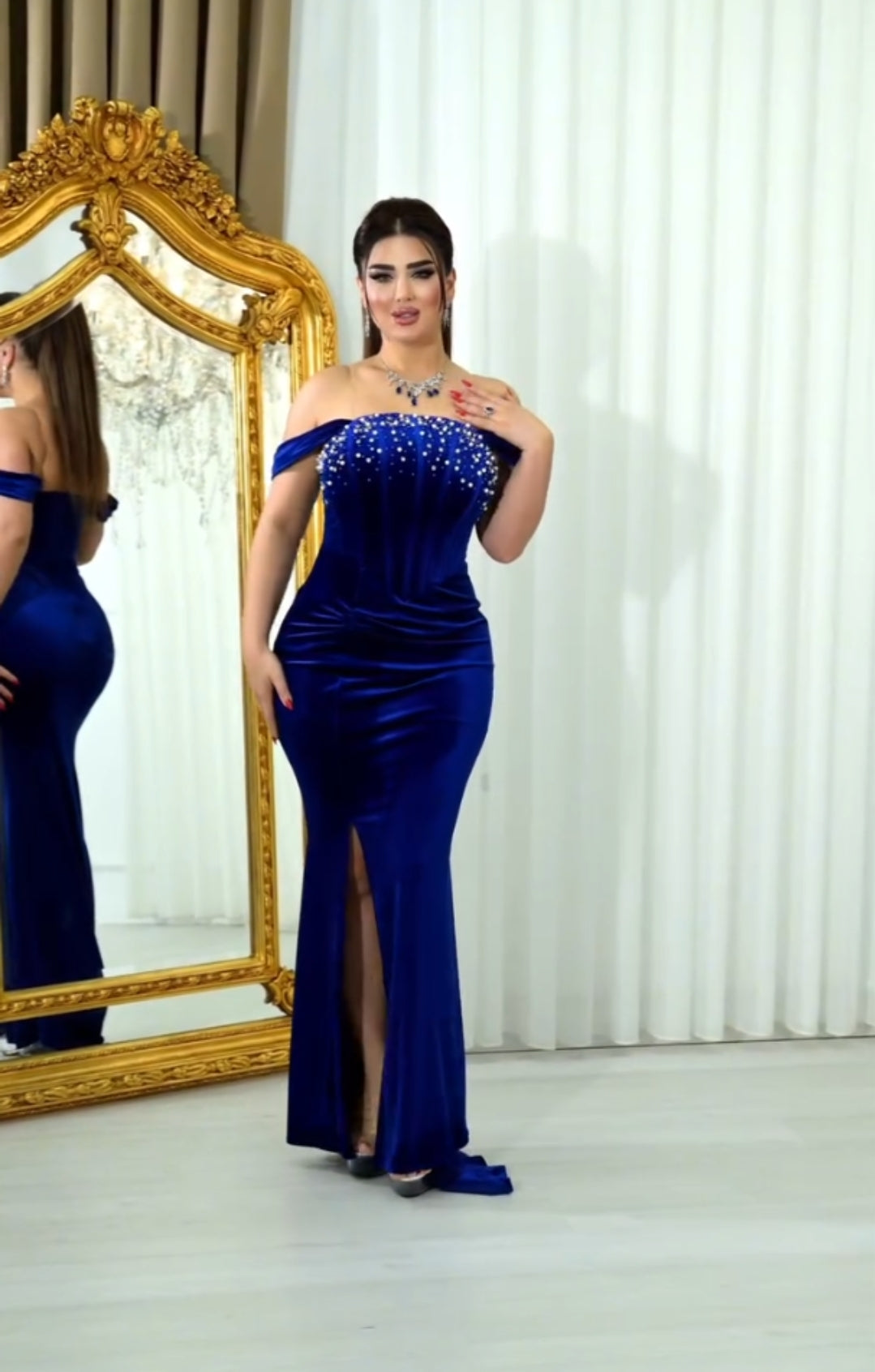 ✨🔥فستان سهرة فاخر من القاطيفة – أناقة ملكية تليق بمناسباتك الخاصة👑