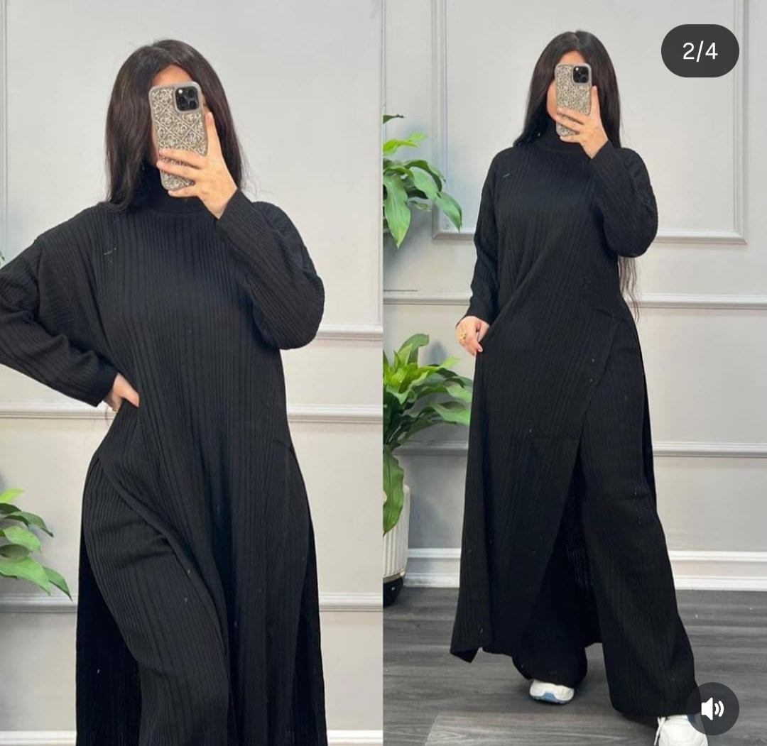 👑طقم “Chic Comfort” — أناقة ودفء في إطلالة واحدة ✨