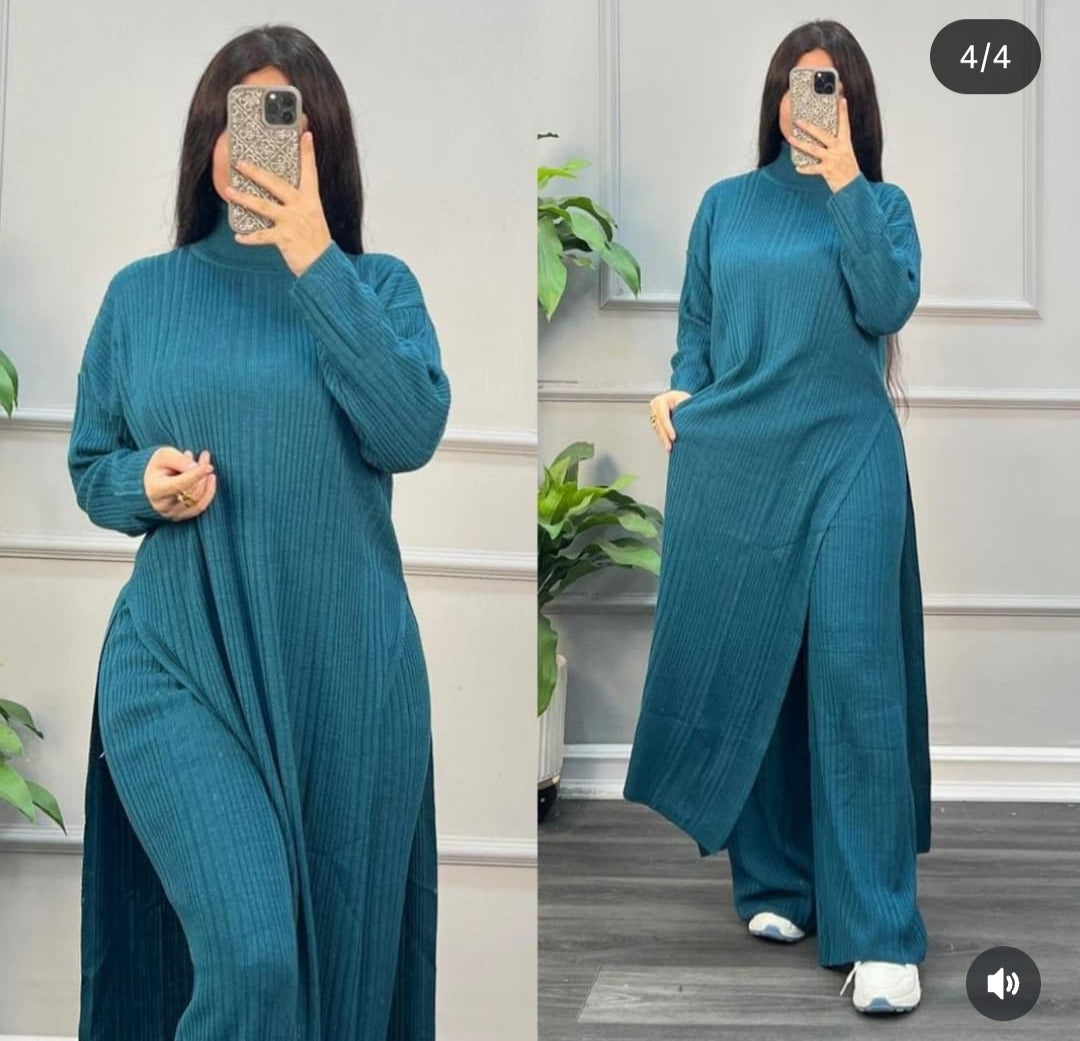 👑طقم “Chic Comfort” — أناقة ودفء في إطلالة واحدة ✨