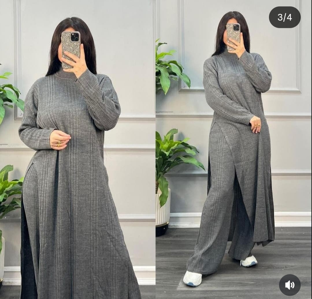 👑طقم “Chic Comfort” — أناقة ودفء في إطلالة واحدة ✨