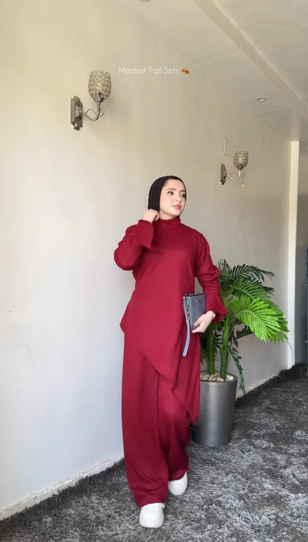 ✨ طقم نسائي خريفي  شتائي راقي بخامة دافئة وجودة فاخرة Nouvelle collection 2025👑